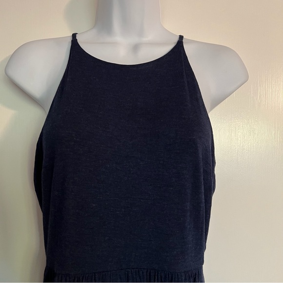 LOFT Blue Knit Halter Dress NWT - Picture 3 of 8